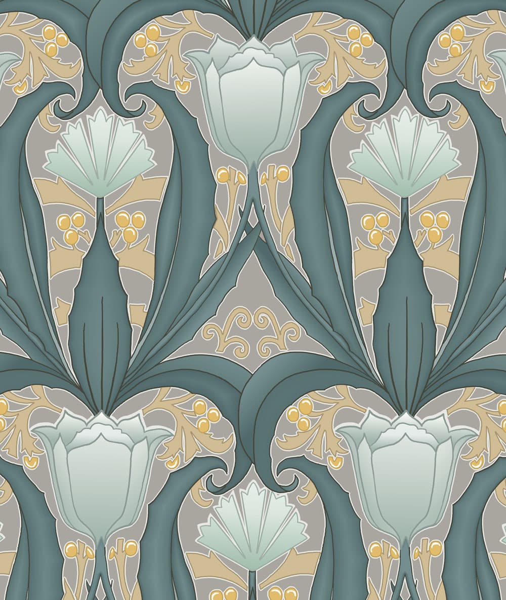 Papel pintado estampado
