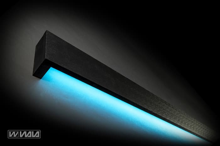 WALA tirador de puerta PS21 + tira de LED RGB cian