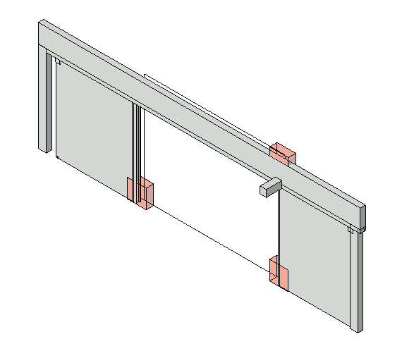 Puerta corredera de dos hojas Marc-R