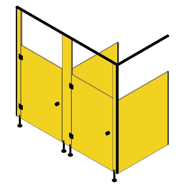 Kindergarten cubicles KABIS JUNIOR_HPL_HIGH FRONT