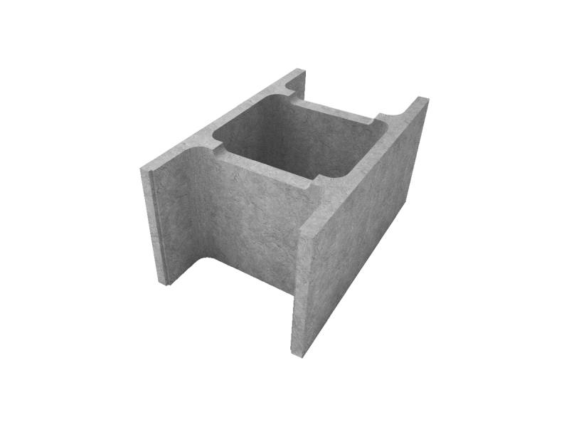 Concrete formwork and foundation blocks