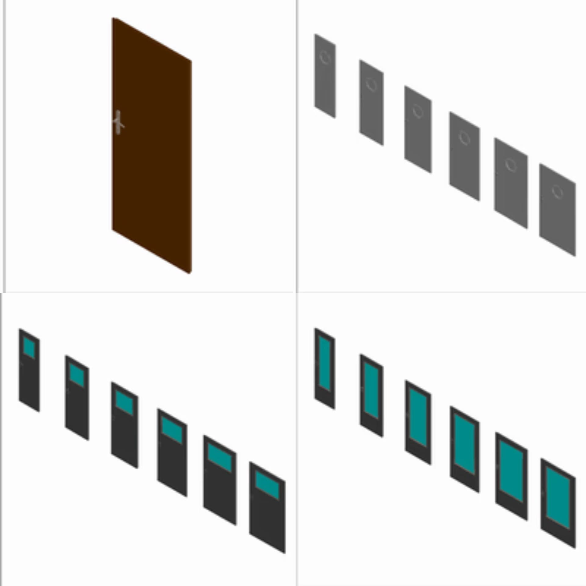 Non-class interior doors