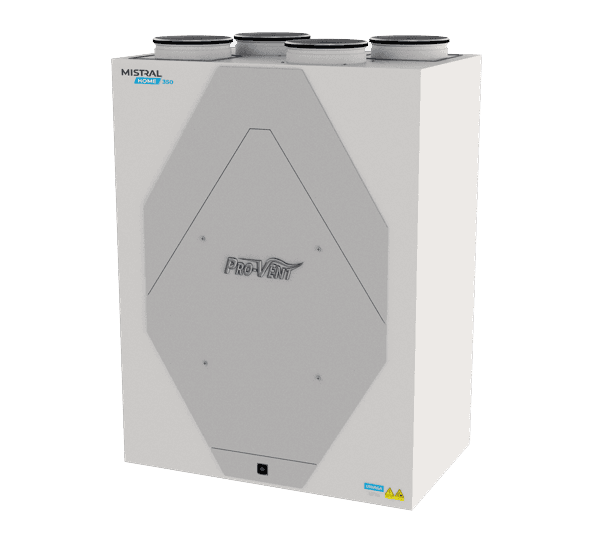 Recuperators with ducts connected from above, for single-family buildings