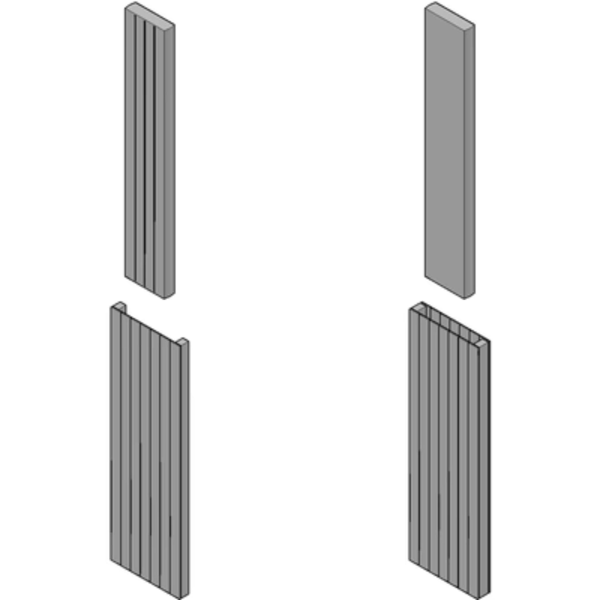 Vertical decorative radiators